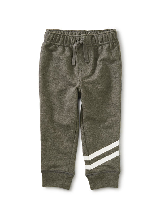 Tea Collection Speedy Striped Baby Joggers - Charcoal Grey Heather