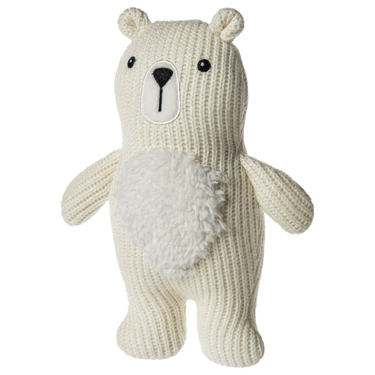 Polar Bear Knitted Rattle