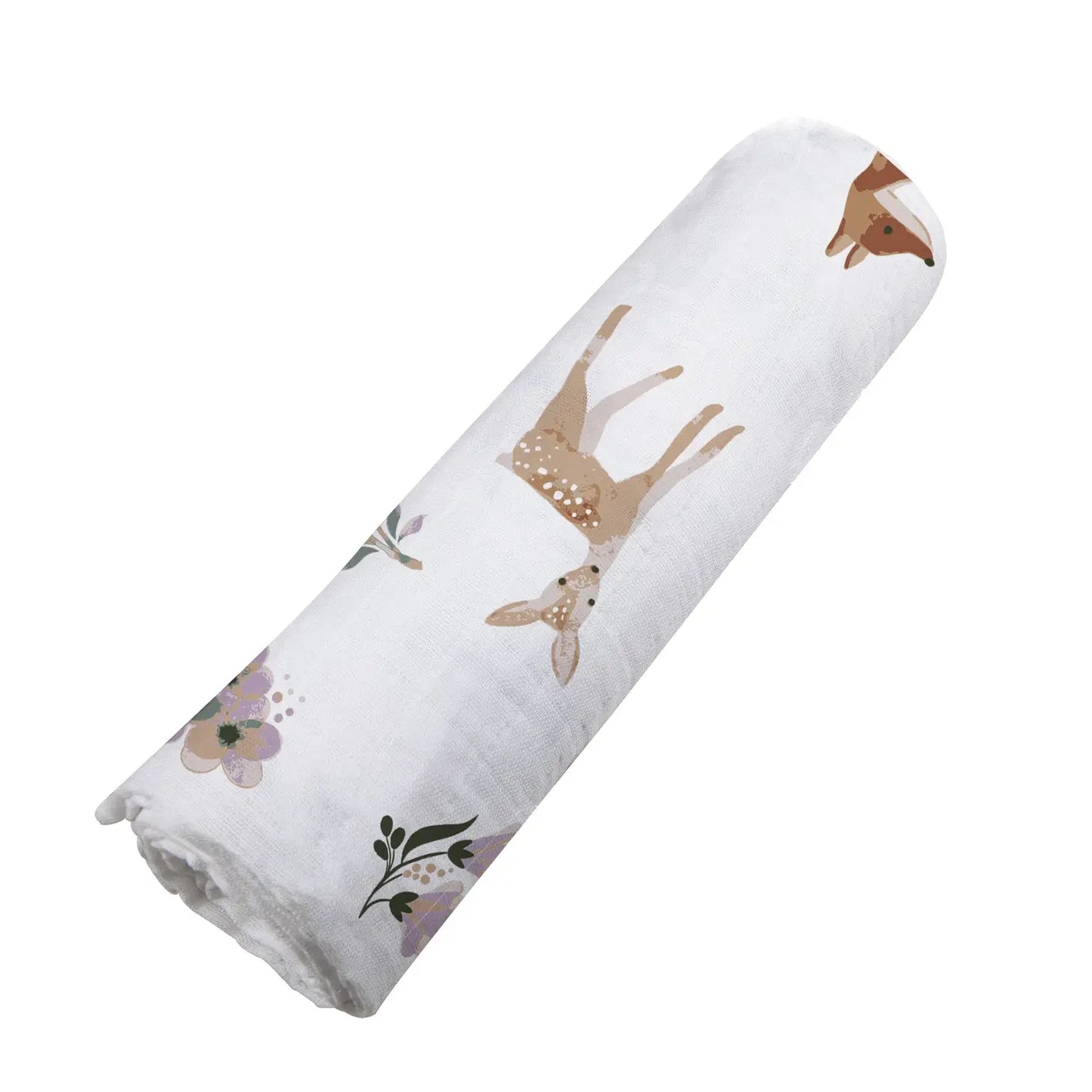 Sierra Fox and Deer Cotton Swaddle