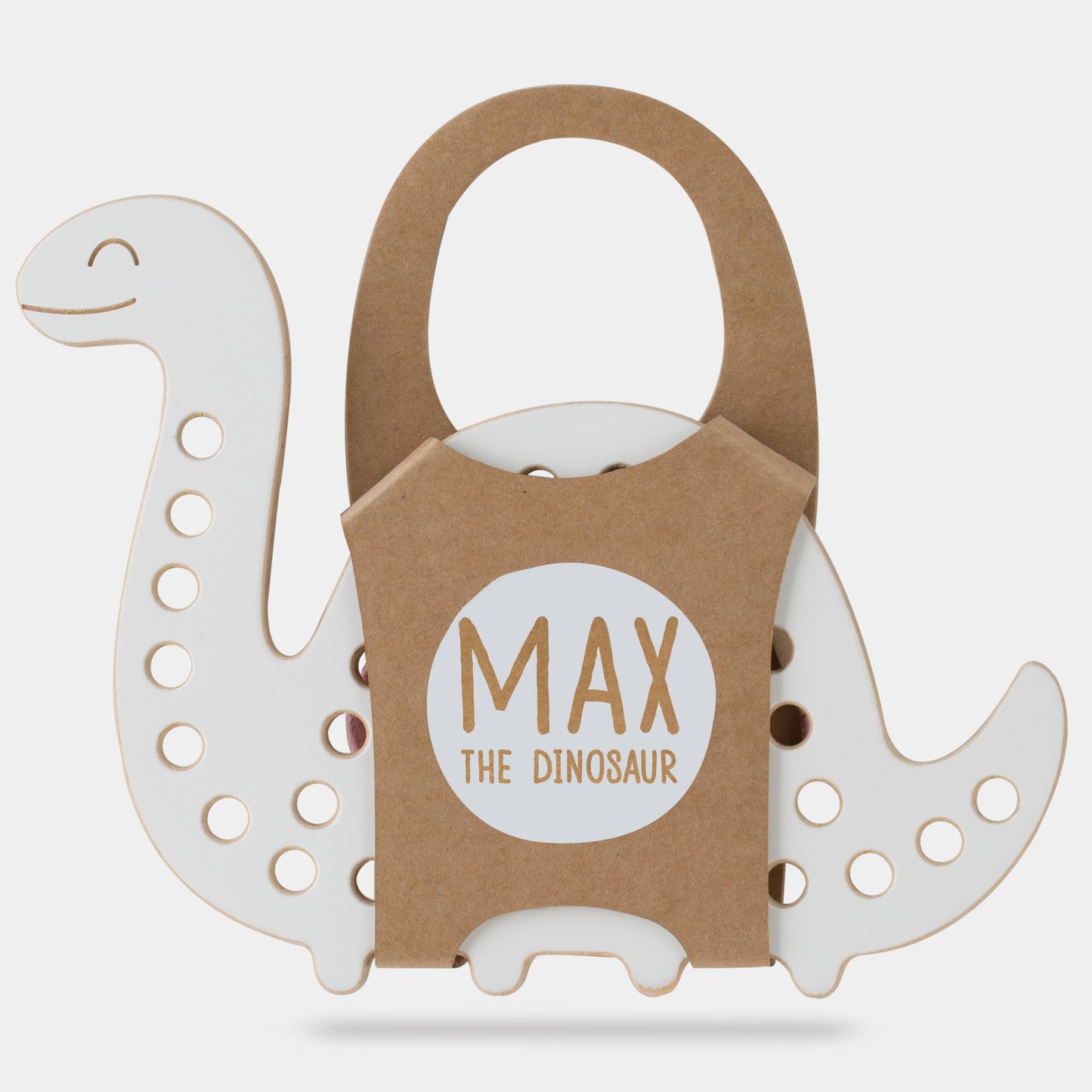 Max the Dinosaur Wooden Lacing Toy