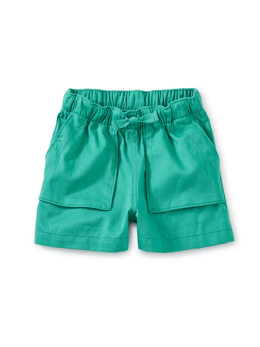 Sporty Camp Shorts - Light Laguna