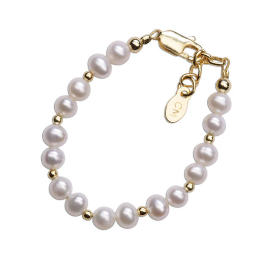 Cherished Moments Brynn - 14K Gold Plated Pearl Bracelet