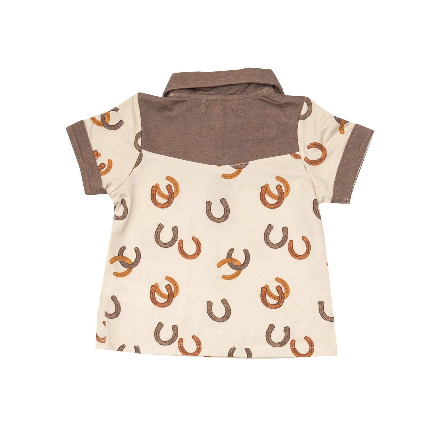 Lucky Horseshoe Cowboy Polo & Short Set