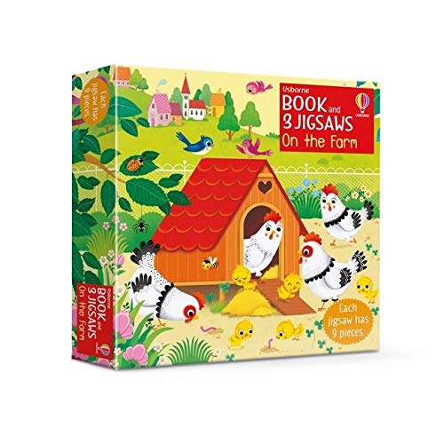 On the Farm Book & Jigsaw Puzzle by Usborne