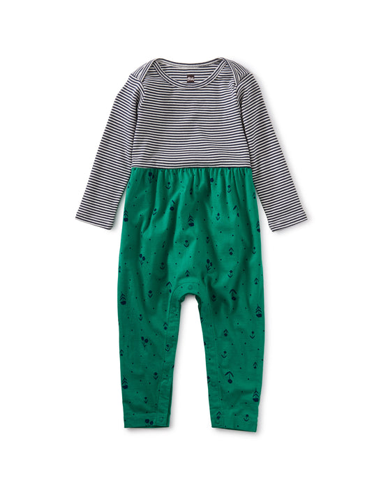 Print Mix Baby Romper - Floral Folklore