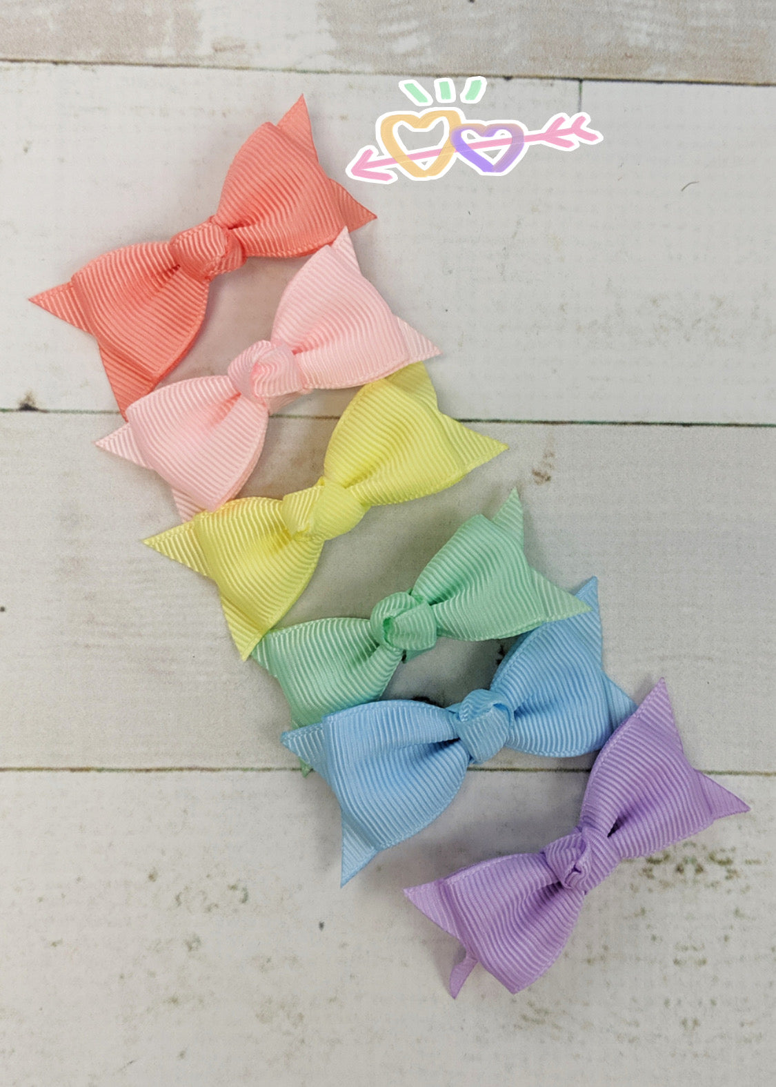 Pastel Solid Baby Bow Clippie