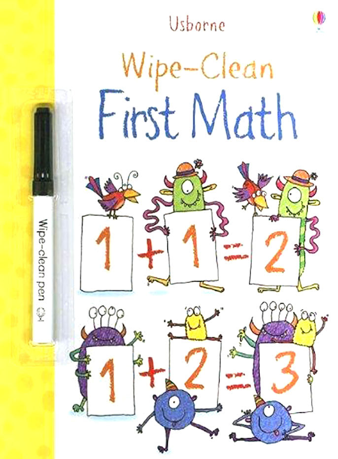 Wipe-Clean: First Math by Usborne