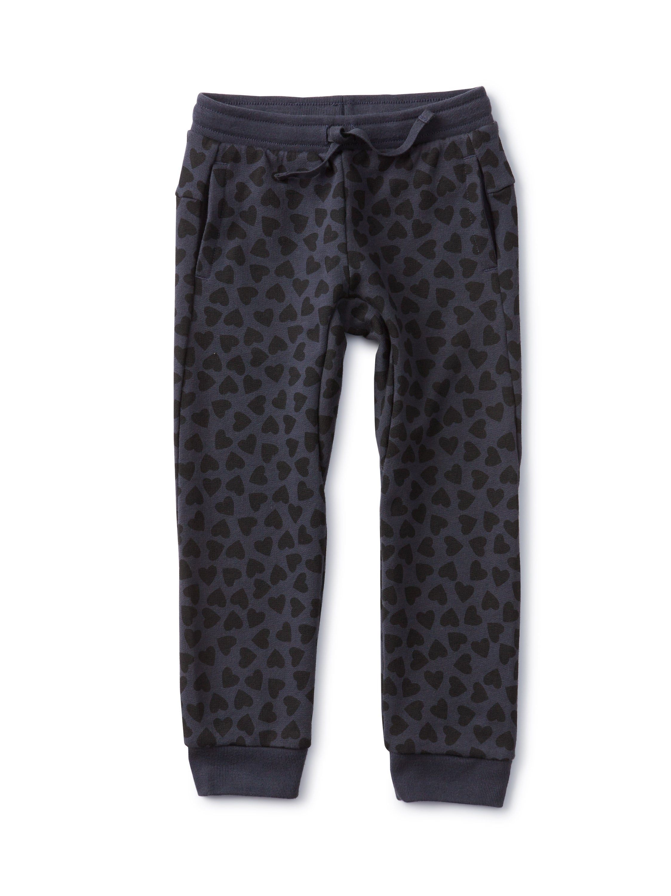 French Terry Joggers - True Hearted in Indigo – Wiggles & Giggles ...