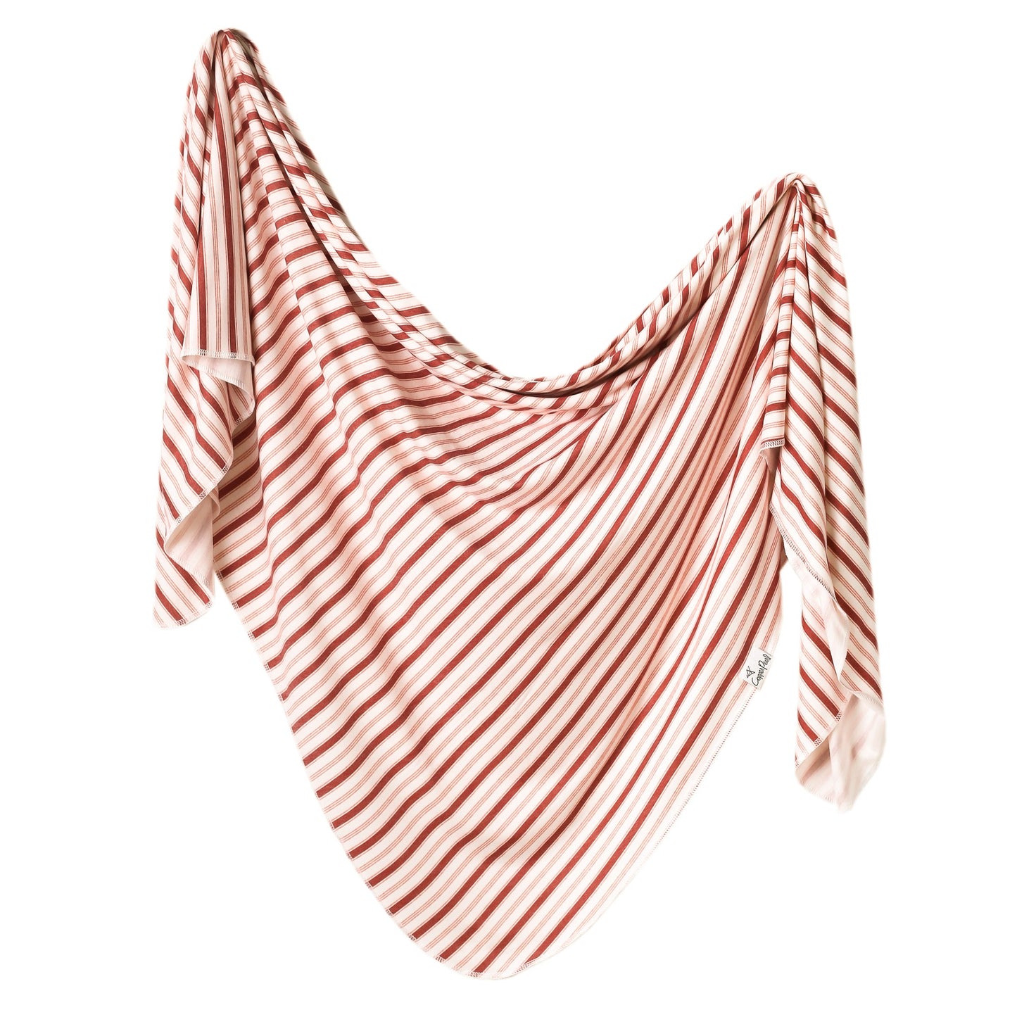 Copper Pearl Knit Swaddle Blanket - Cinnamon
