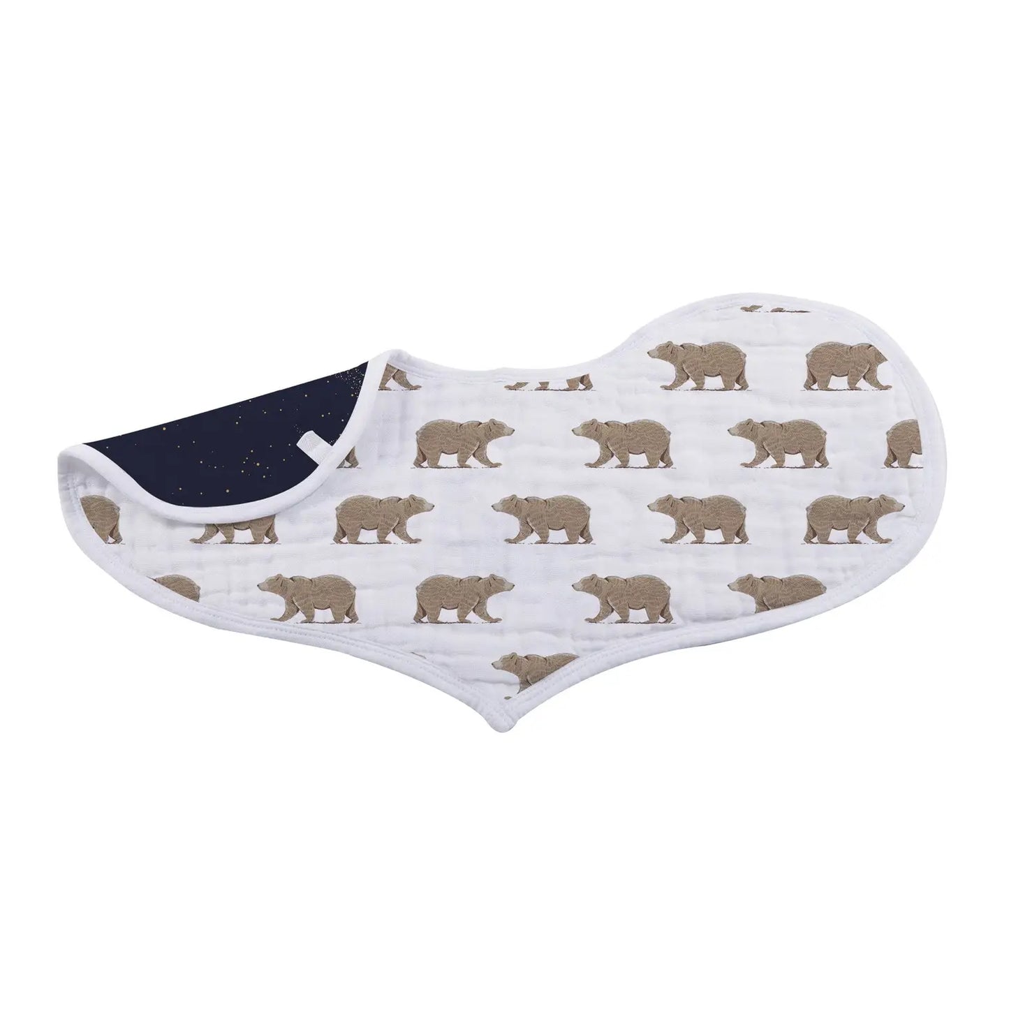 Goodnight Bear Bamboo Burp-Bib - Set of 2