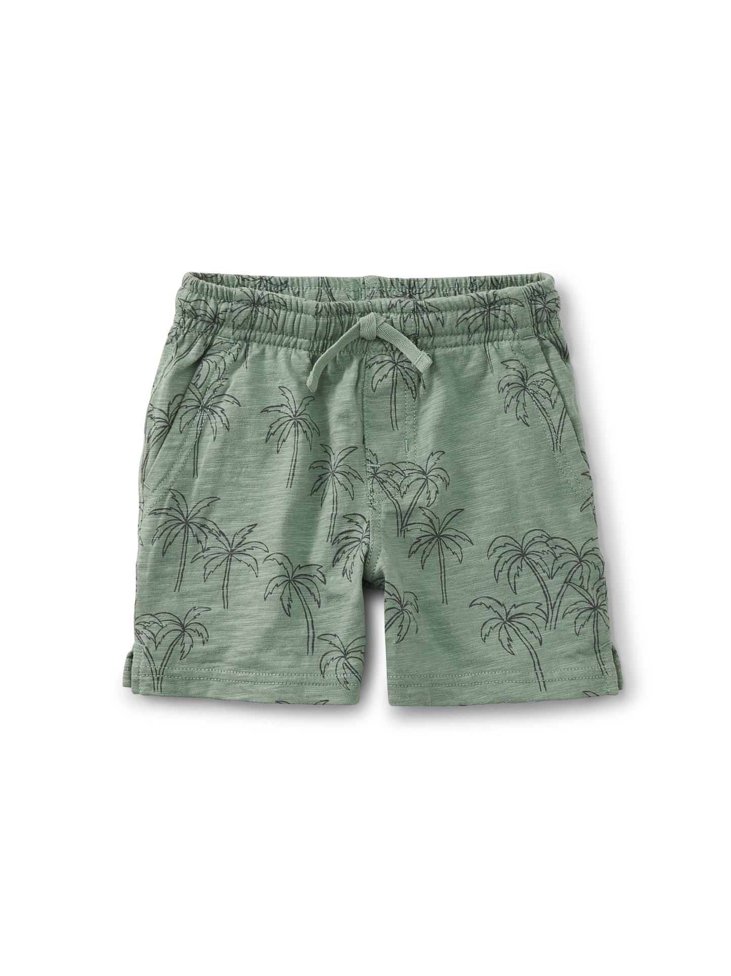 Tonal Palm Trees Knit Shortie