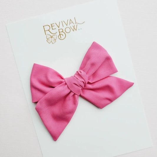 Raspberry Large Pinwheel Bow