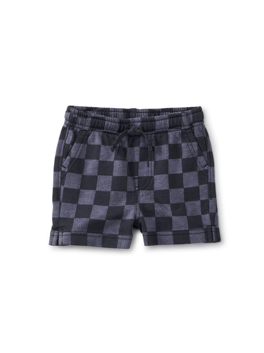 Checkerboard in Blue Vacation Baby Shorts