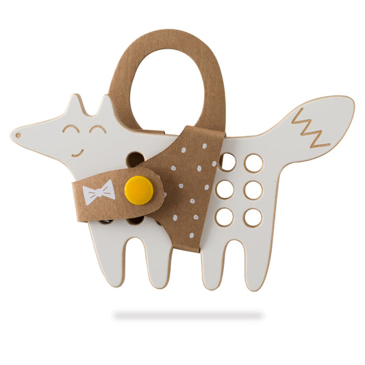 The Fox Wooden Lacing Toy