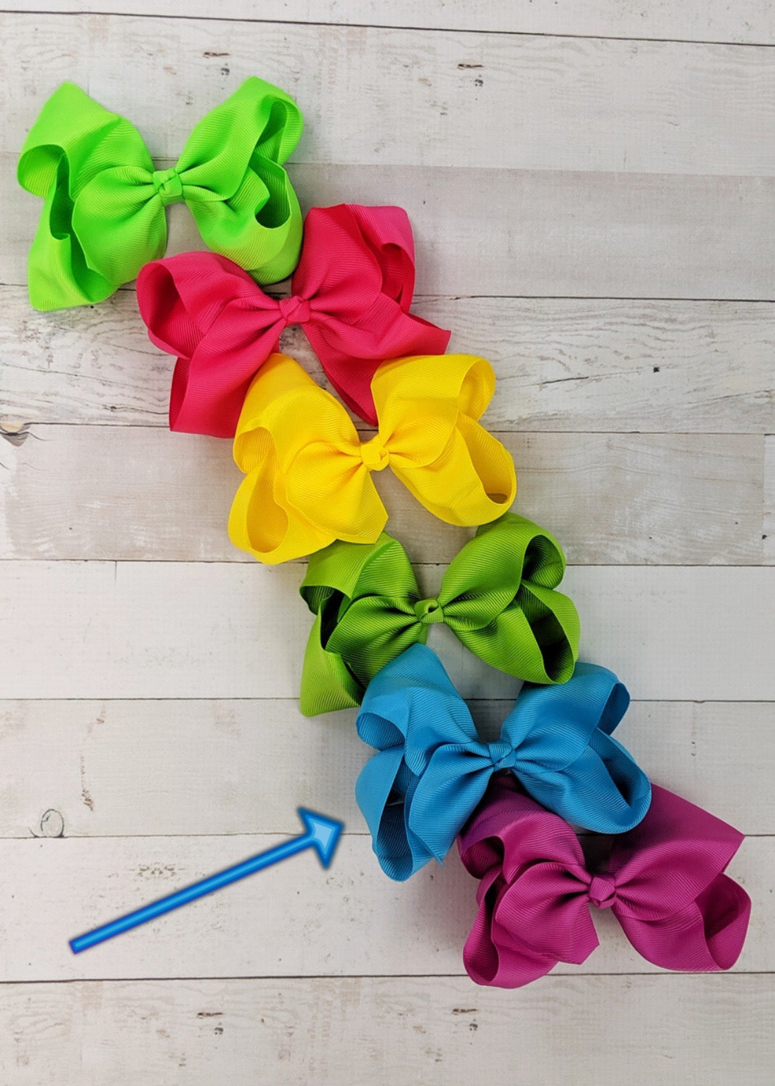 Solid Neon Oversize Hair Bow