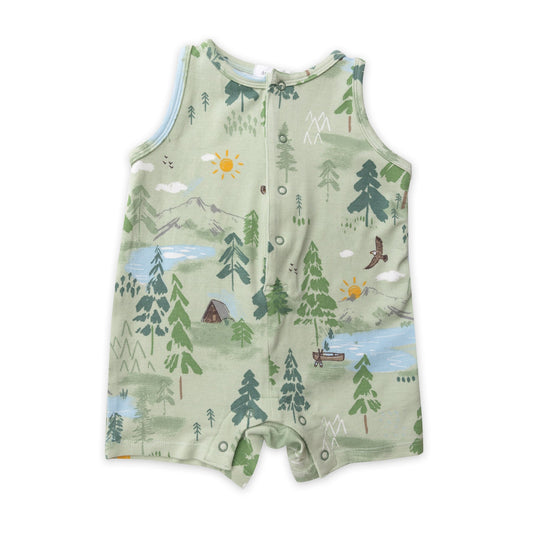 Mountain Cabin Shortie Romper