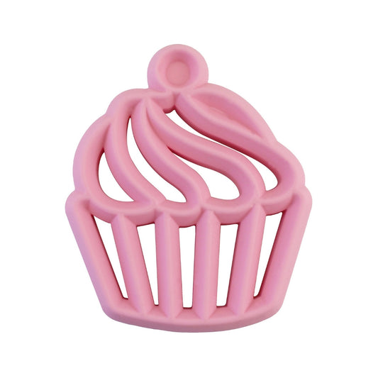 Chew Crew Silicone Baby Teether - Cupcake
