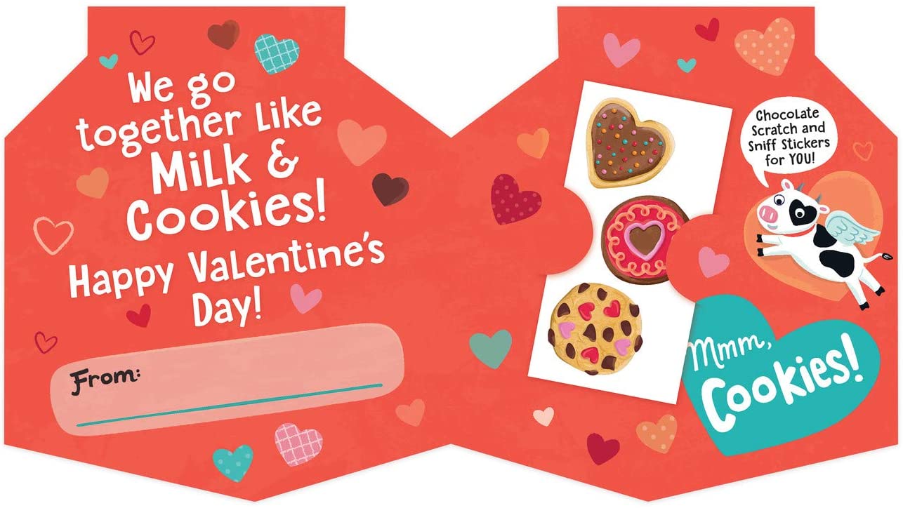 Milk & Cookies Valentine Cards