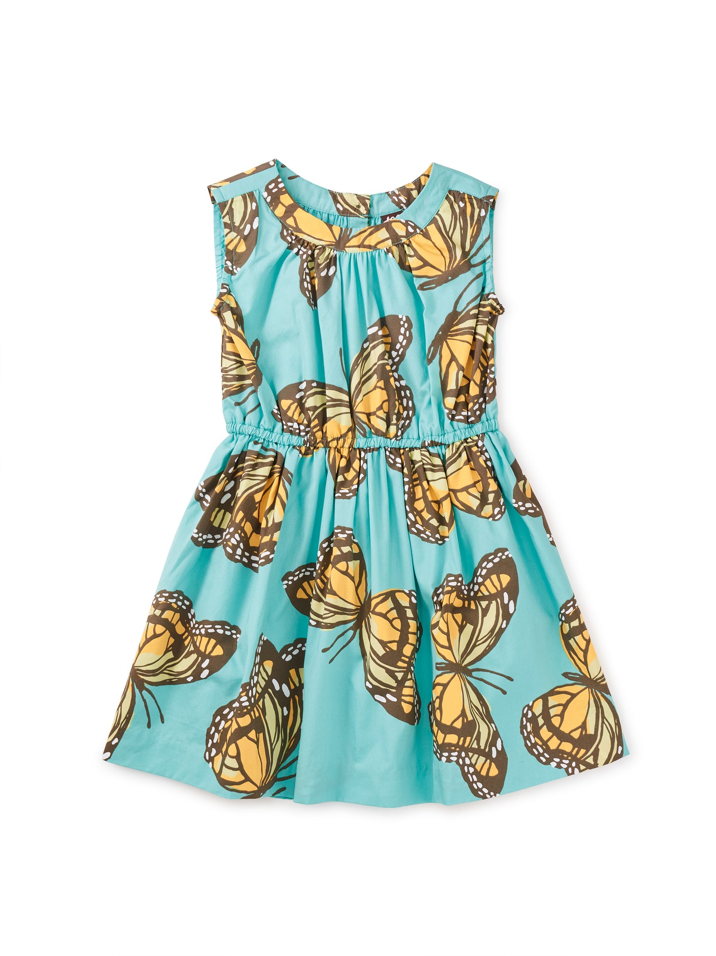 Monarch Migration Sleeveless Skirted Dress