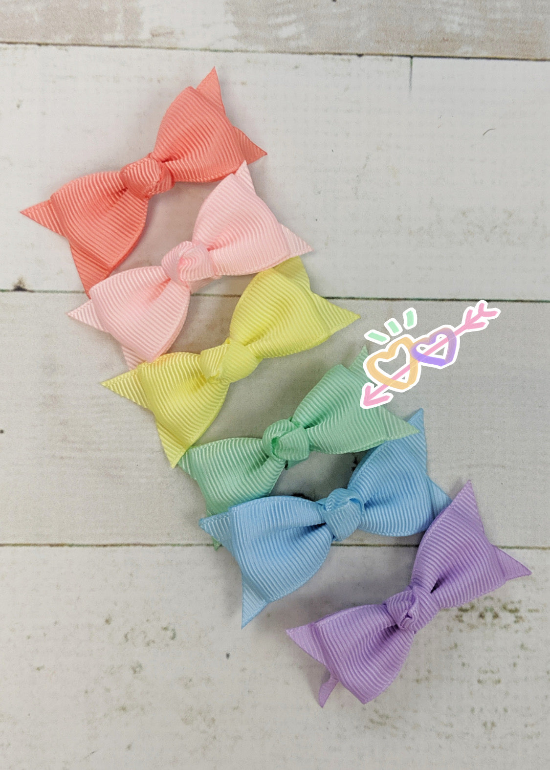 Pastel Solid Baby Bow Clippie