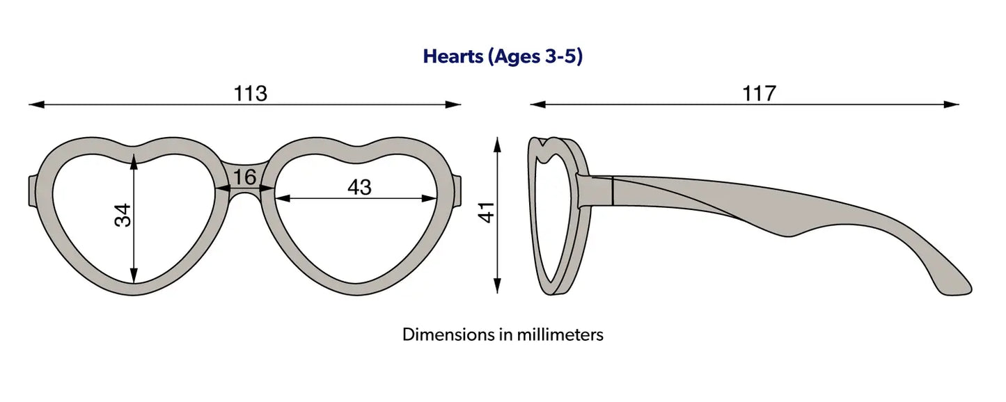 Can't Heartly Wait with Amber Lens - Heart Shaped Sunglasses