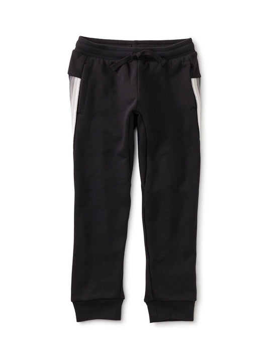 Stripe-Out Jogger - Jet Black
