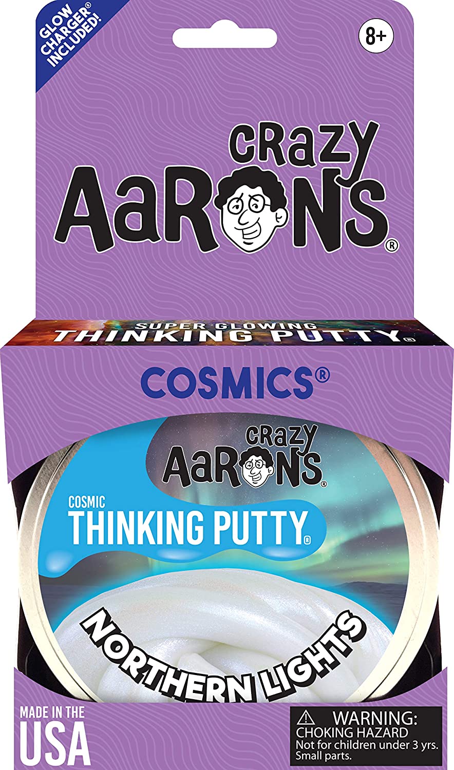 Crazy Aaron's Cosmic Thinking Putty - Northern Lights