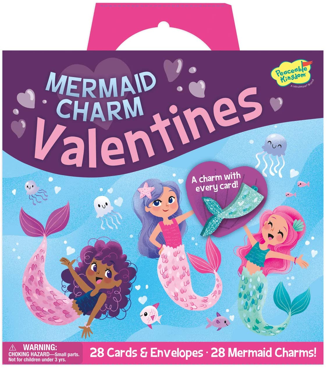 Mermaid Charm Valentine Cards