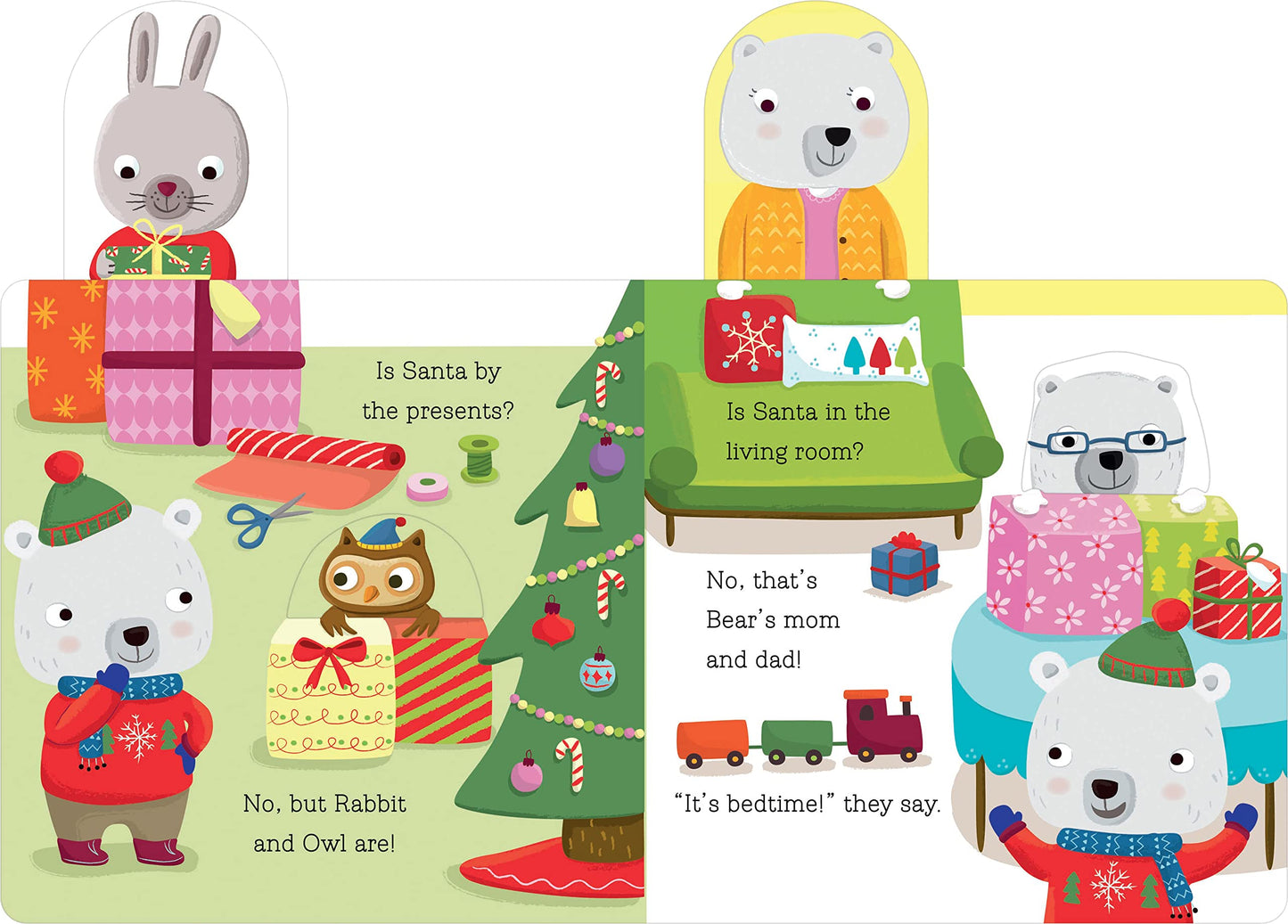 Bear Looks for Santa Claus Board Book