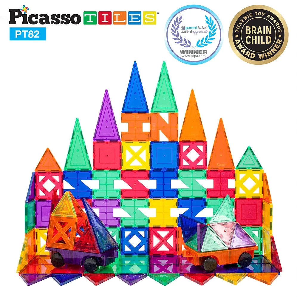 PicassoTiles 82 Piece Artistry Tileset