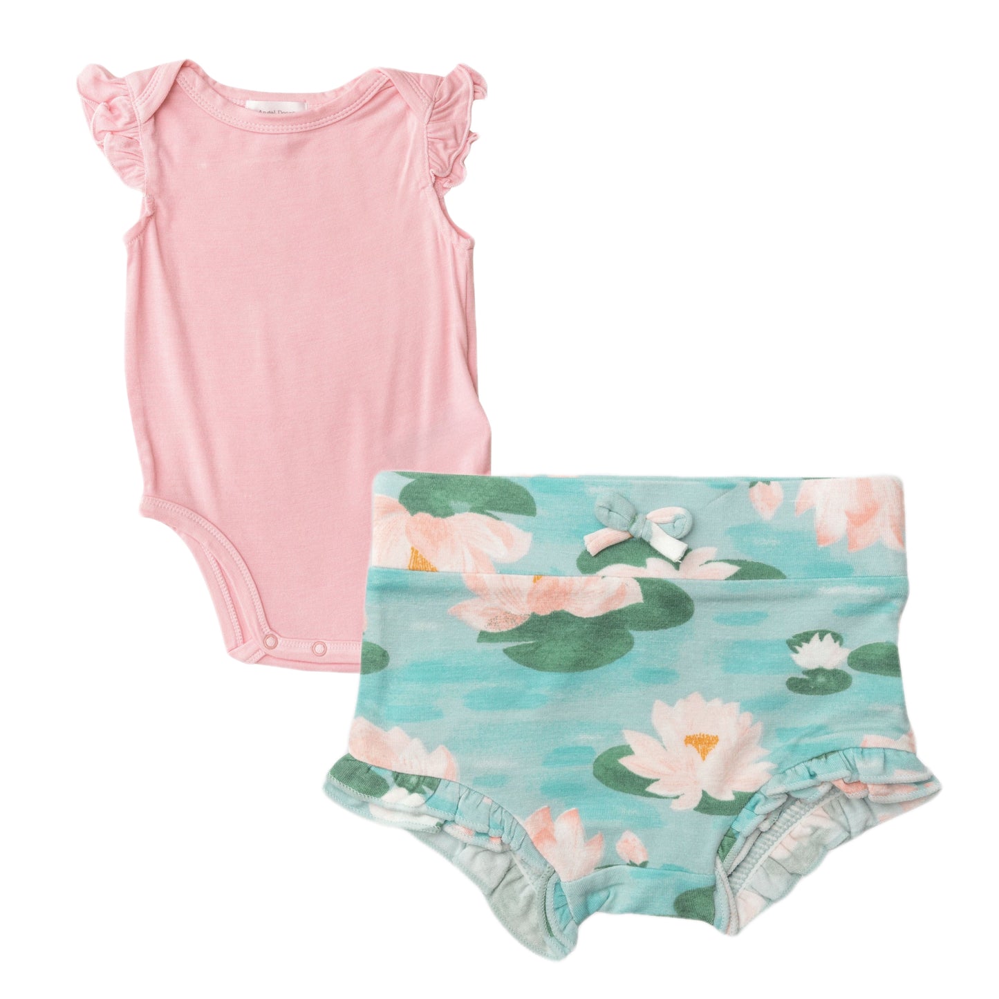Lily Pads/Crystal Rose High Waisted Short Set