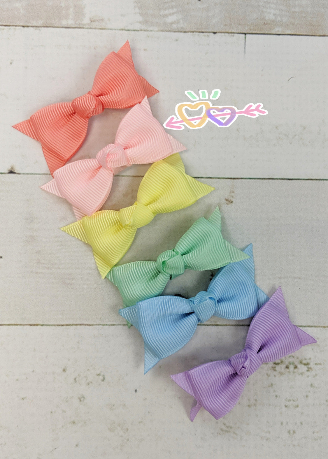 Pastel Solid Baby Bow Clippie