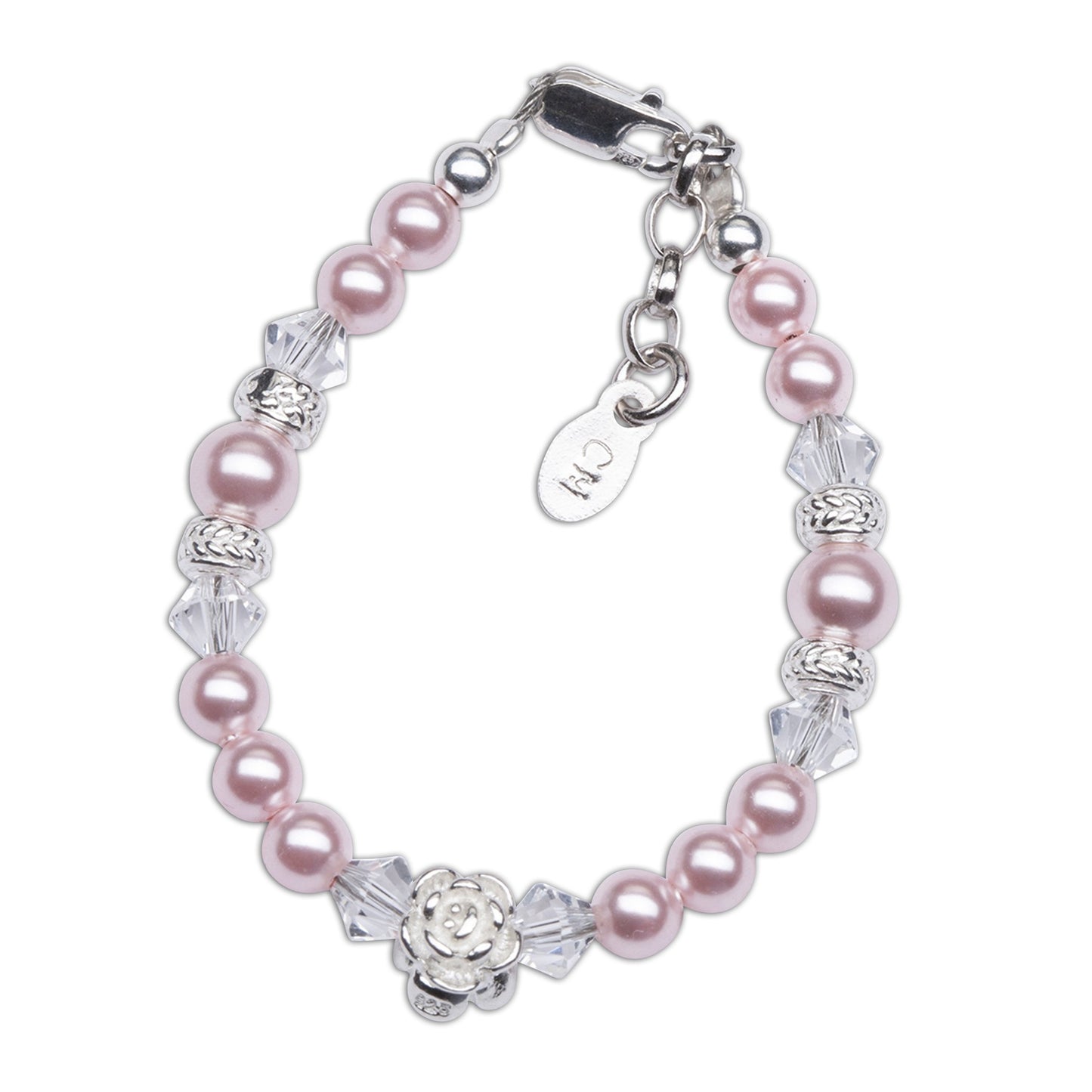 Rose - Sterling Silver Pink Pearl Bracelet