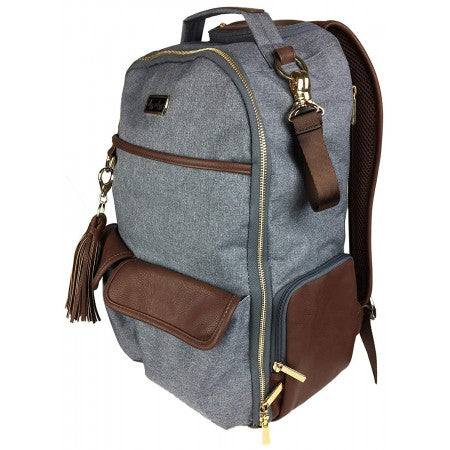Itzy Ritzy Boss Backpack Diaper Bag - Handsome Heather Gray