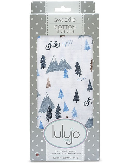 Lulujo Cotton Swaddle Blanket - Mountain Top