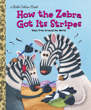 How the Zebra Got It's Stripes - Little Golden Books