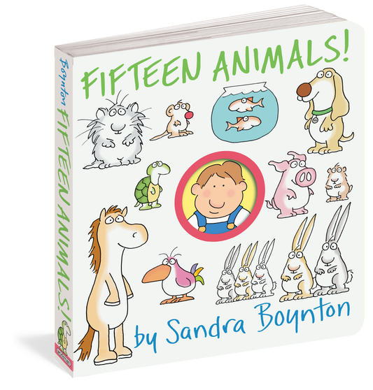 Fifteen Animals! Board Book by Sandra Boynton