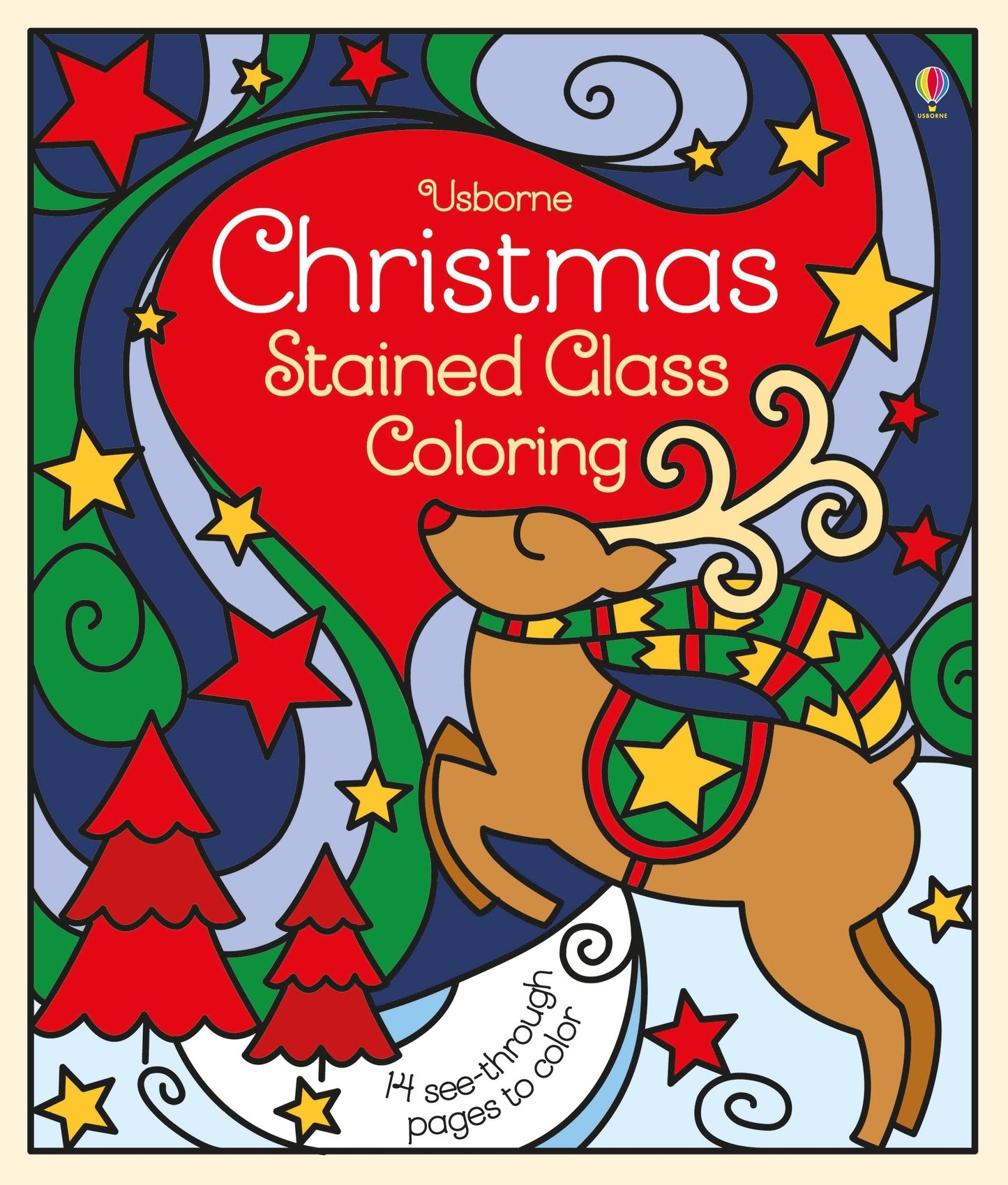 Christmas Stained Glass Coloring Book