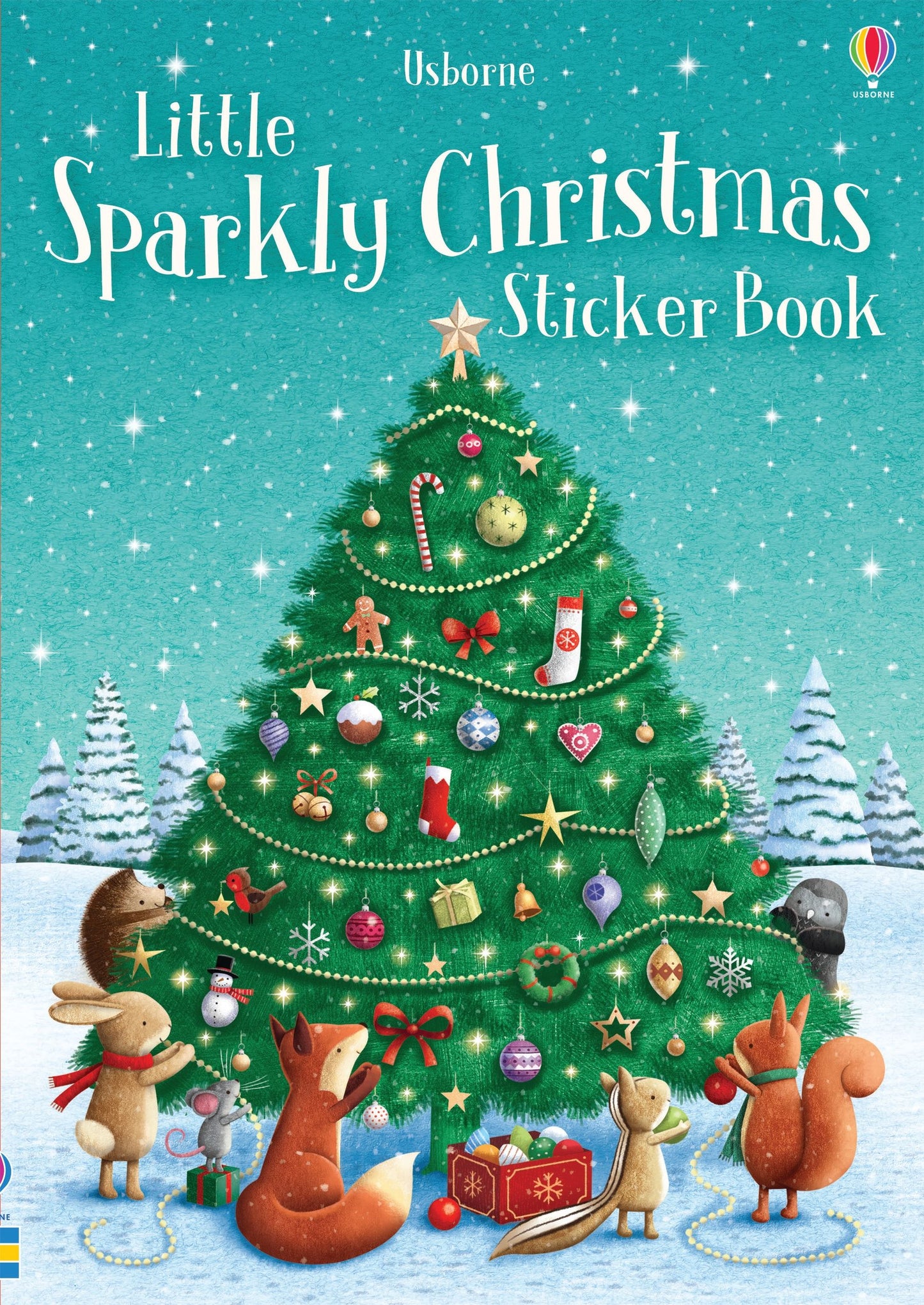 Little Sparkly Christmas Sticker Book - Usborne