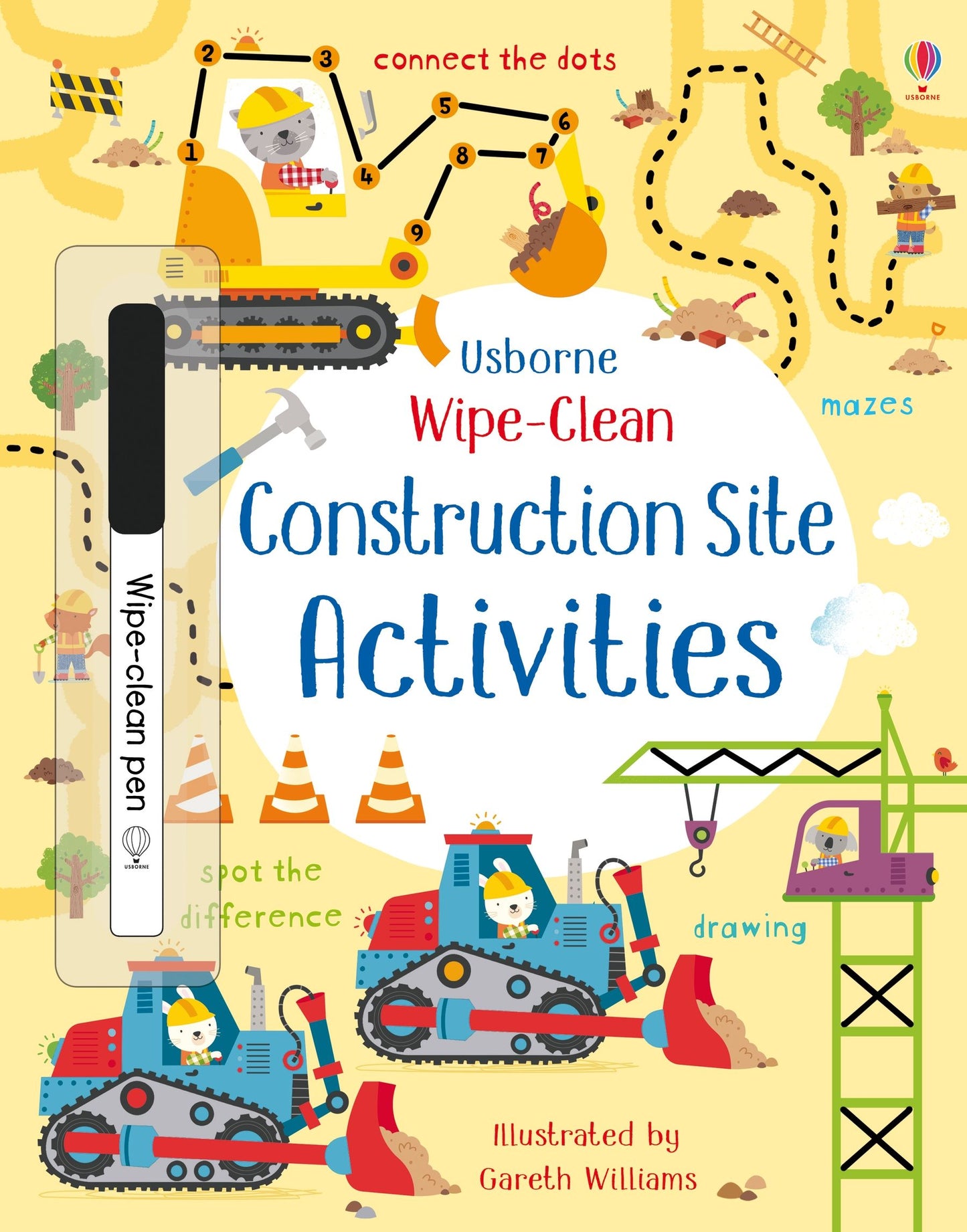 Wipe-Clean: Construction Site Activities by Usborne