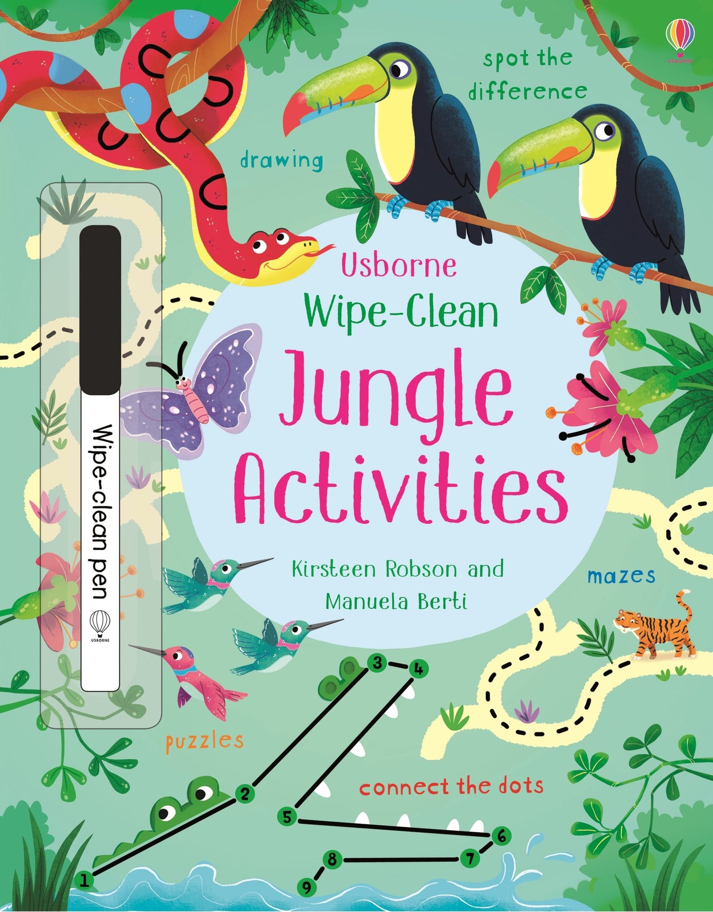 Wipe-Clean: Jungle Activities by Usborne