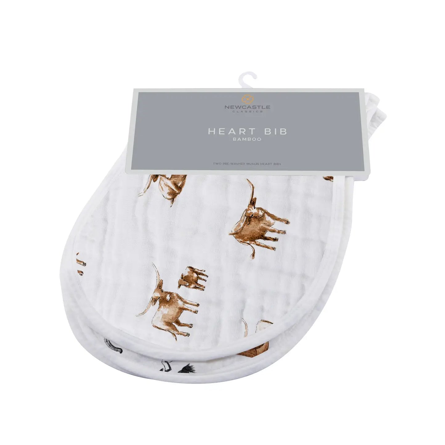 On the Range Bamboo Burp-Bib - Set of 2