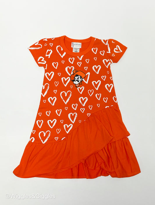 Two Feet Ahead Distressed Heart Dress