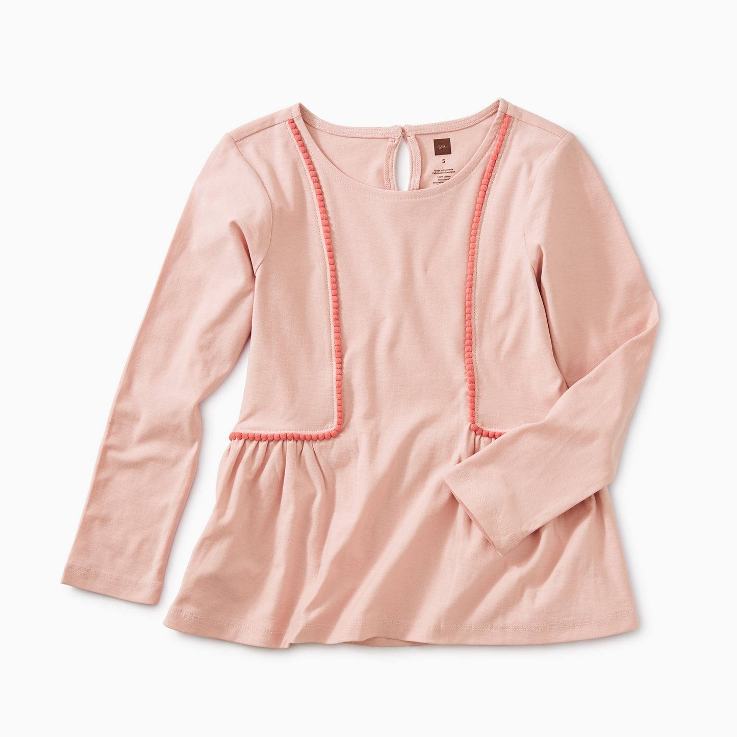 Tea Collection Pom Pom Knit Top - Apple Blossom