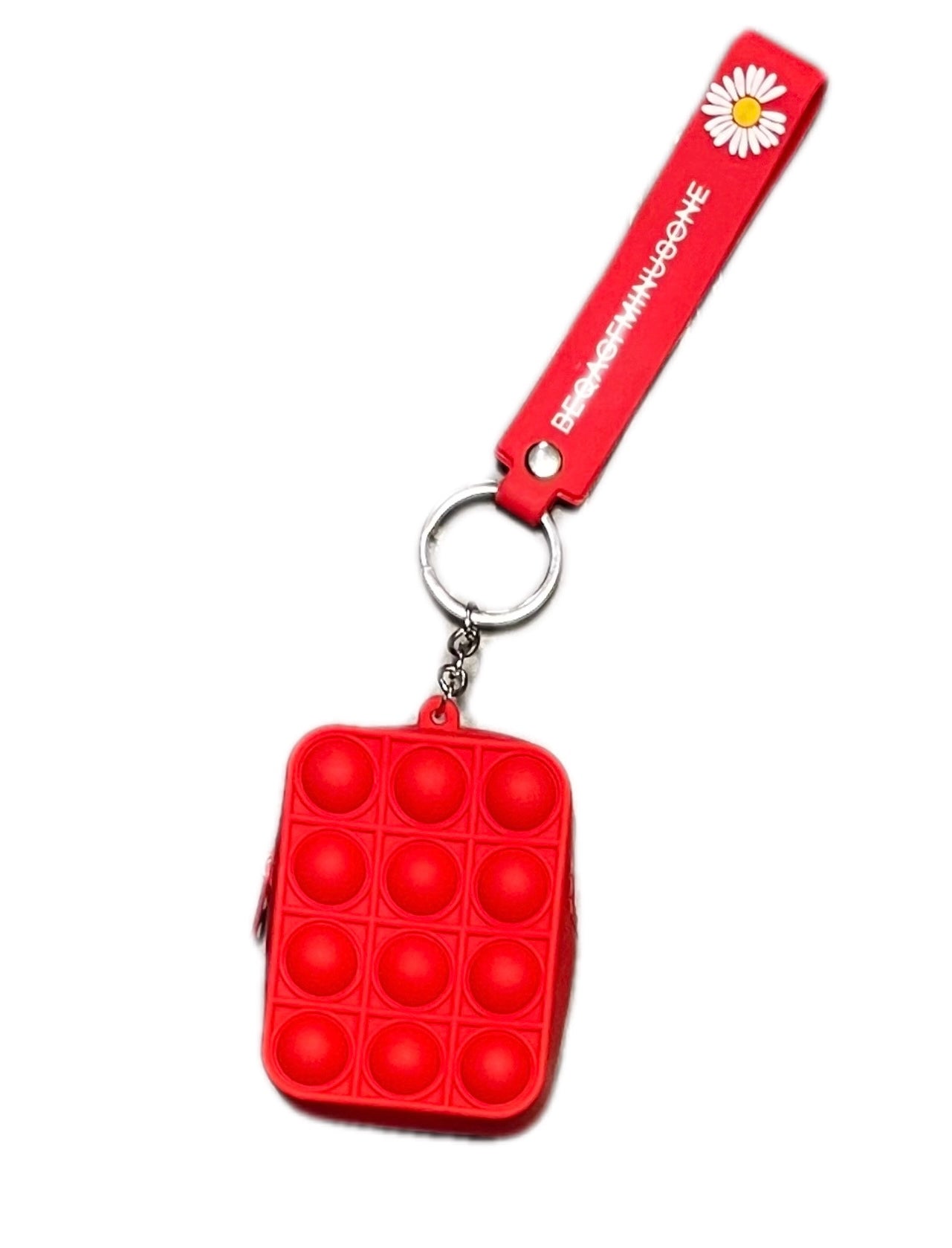 Mini Silicone Push Pop Keychain Bag