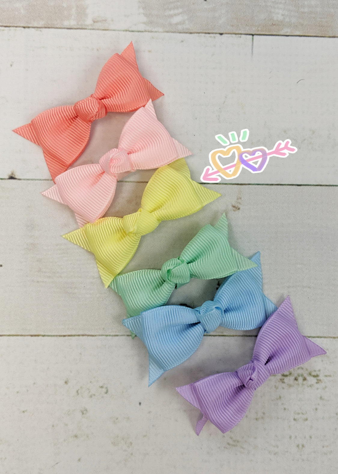 Pastel Solid Baby Bow Clippie