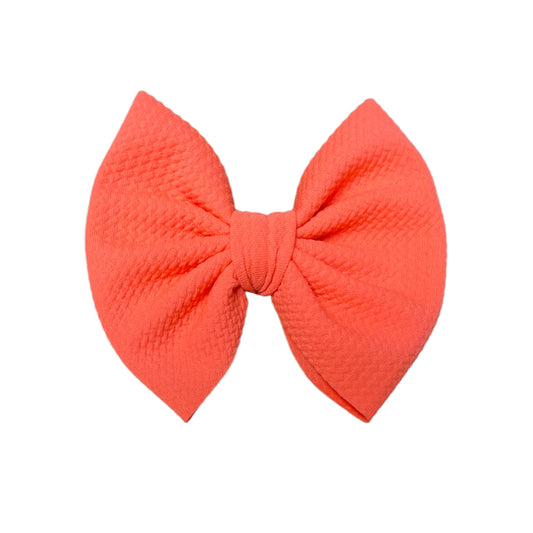 Savannah Bow - Neon Peach