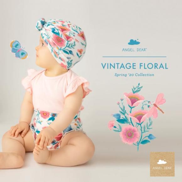 Angel Dear Onesie and High Waisted Short Set - Vintage Garden