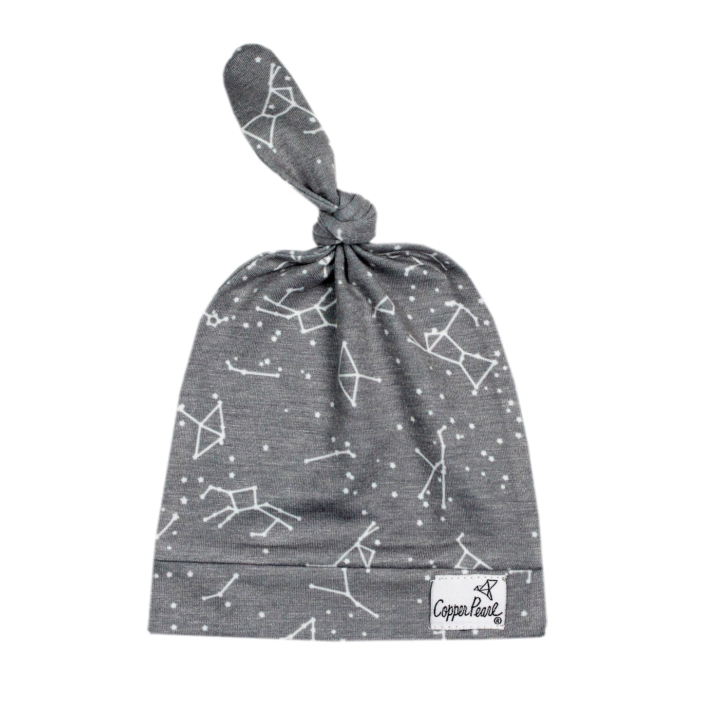 Copper Pearl Top Knot Hat 0-4mo - Astro