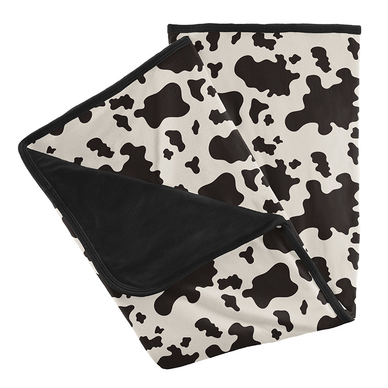 Print Stroller Blanket - Cow Print